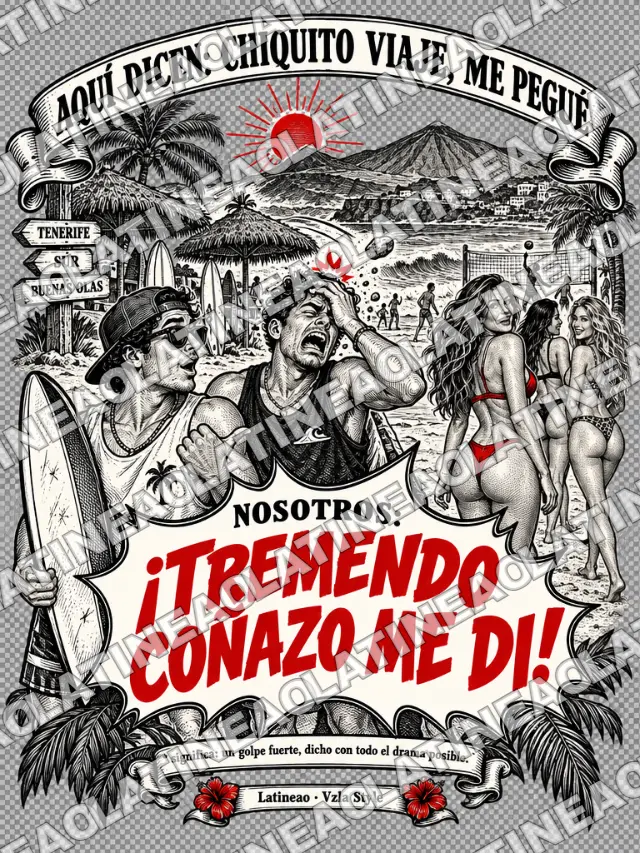Camiseta Tremendo coñazo, colección Venezuela, algodón 240 GSM