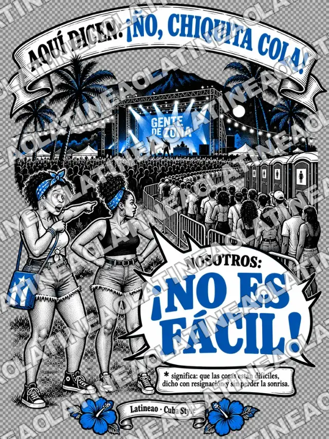 Camiseta No es fácil, colección Cuba, algodón 240 GSM