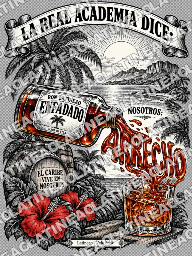 Camiseta Arrecho, colección Venezuela, algodón 240 GSM